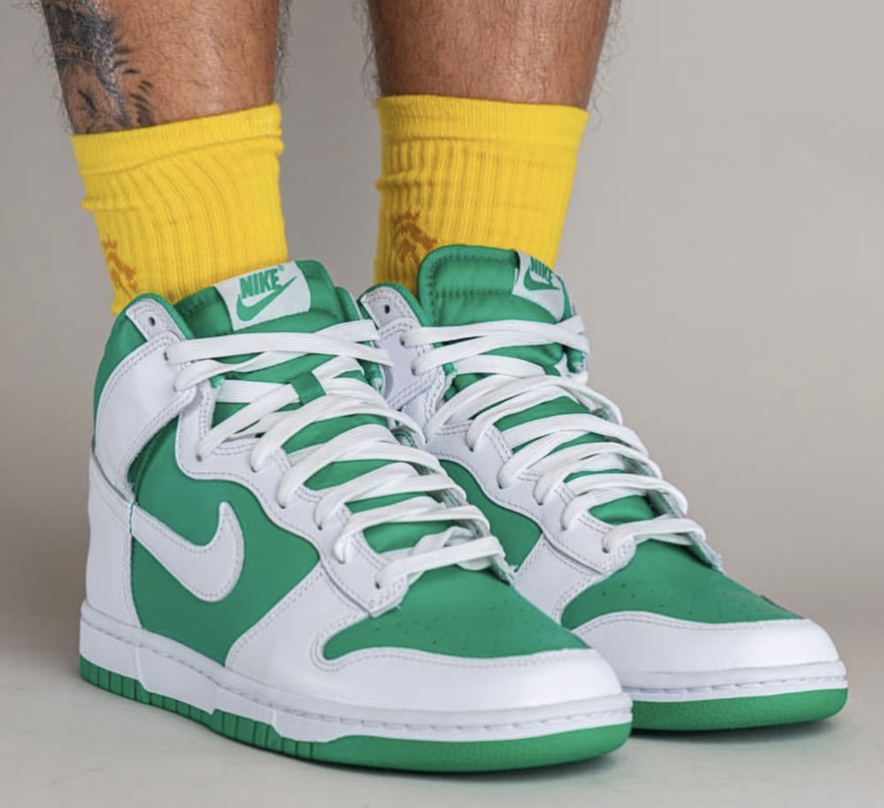 Nike Dunk High Pine Green White On-Feet