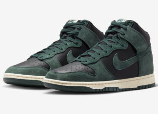 耐克Dunk High Premium “Faded Spruce “的官方照片