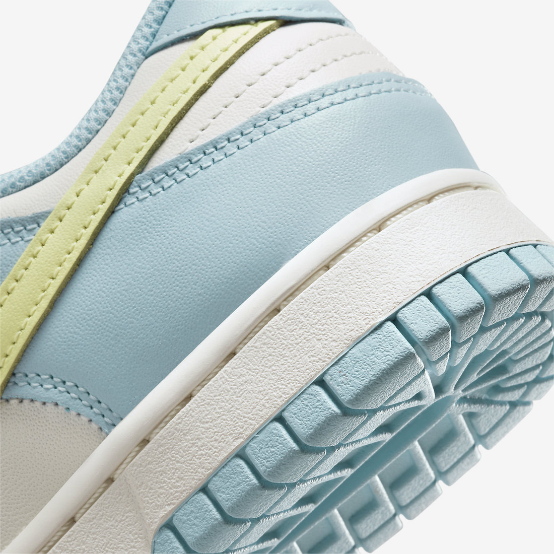 Nike Dunk Low White Blue Volt DD1503-123 Release Date Rear