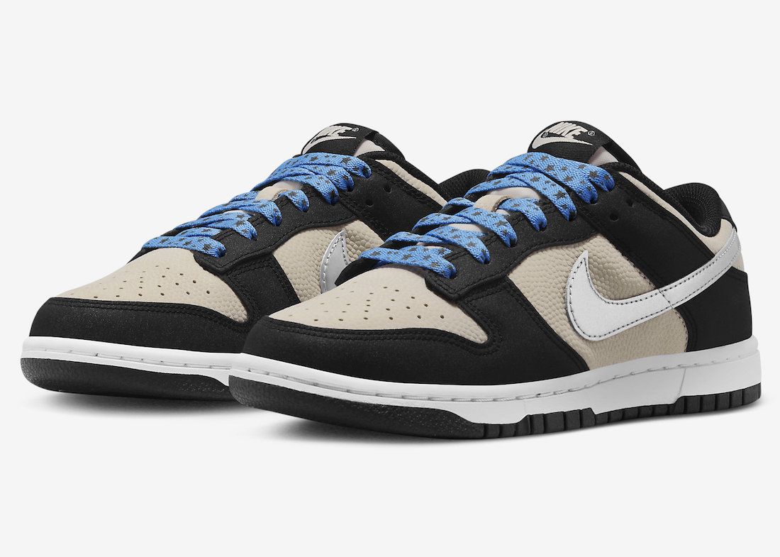 Nike Dunk Low Light Bone Black Metallic Silver DZ4712-001 Release Date