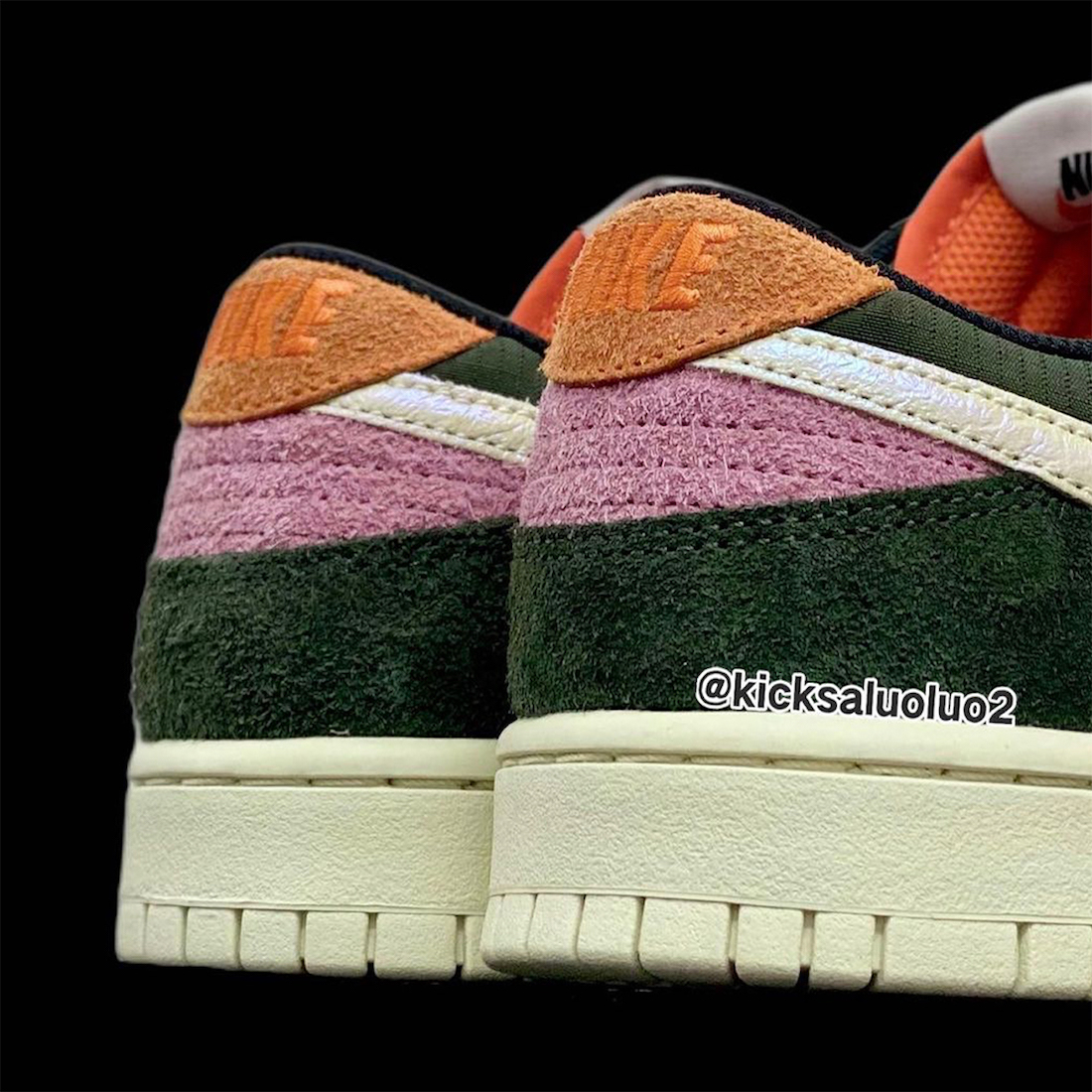 Nike Dunk Low Rainbow Trout Release Date Heel