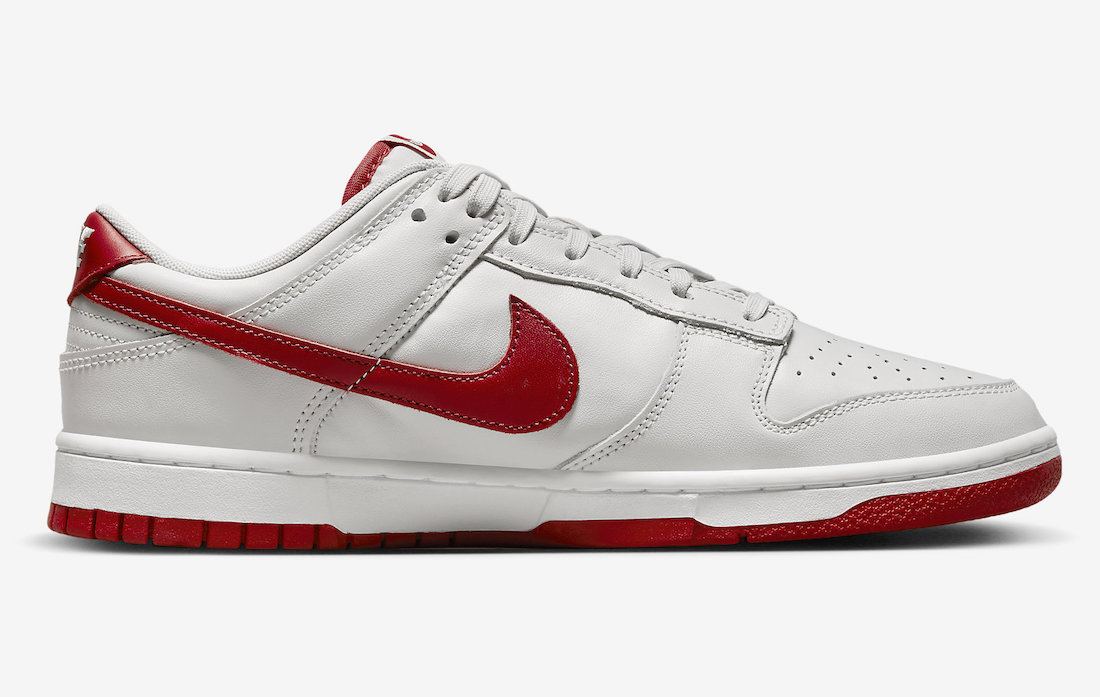 Nike Dunk Low Vast Grey Varsity Red FJ0832-011 Release Date