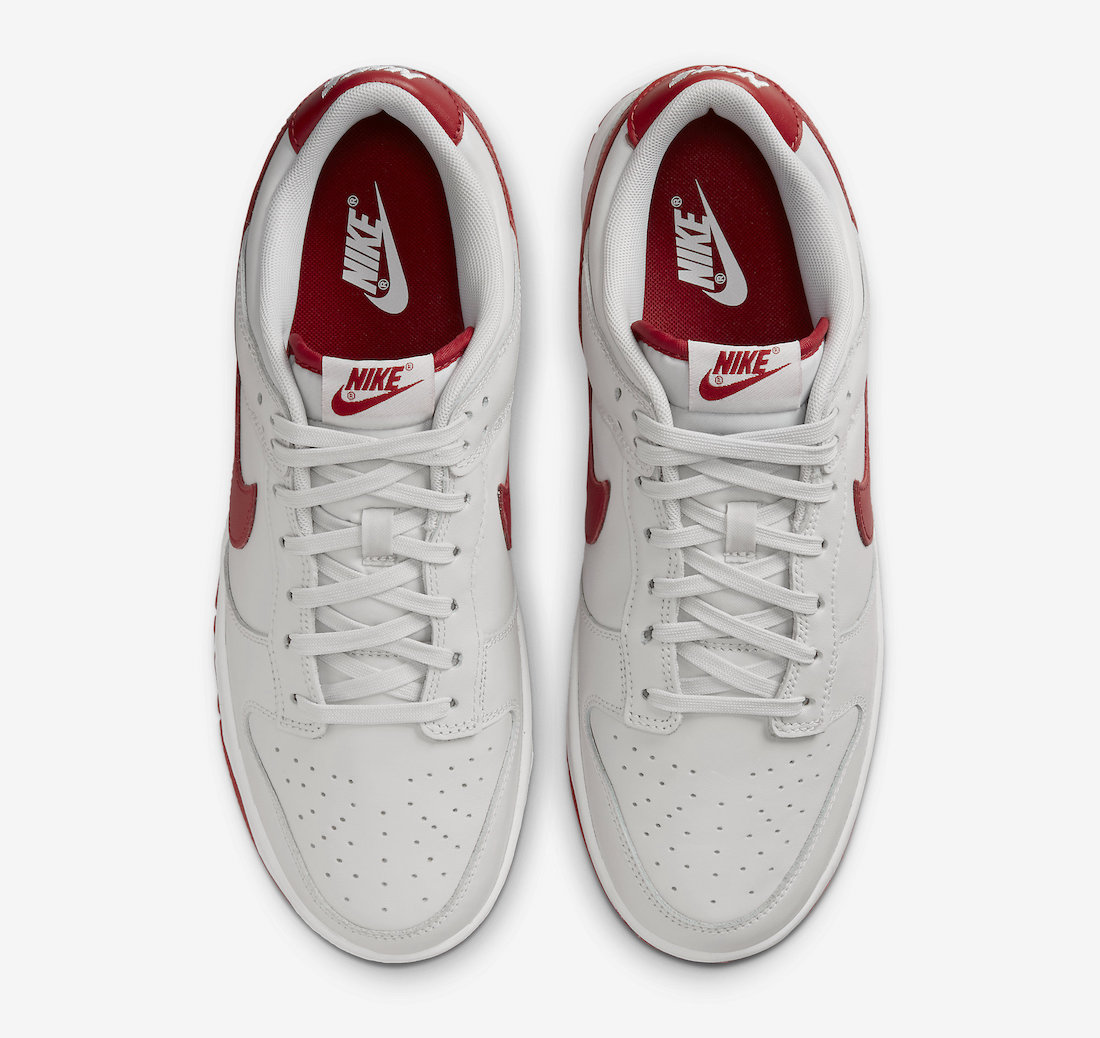 Nike Dunk Low Vast Grey Varsity Red FJ0832-011 Release Date