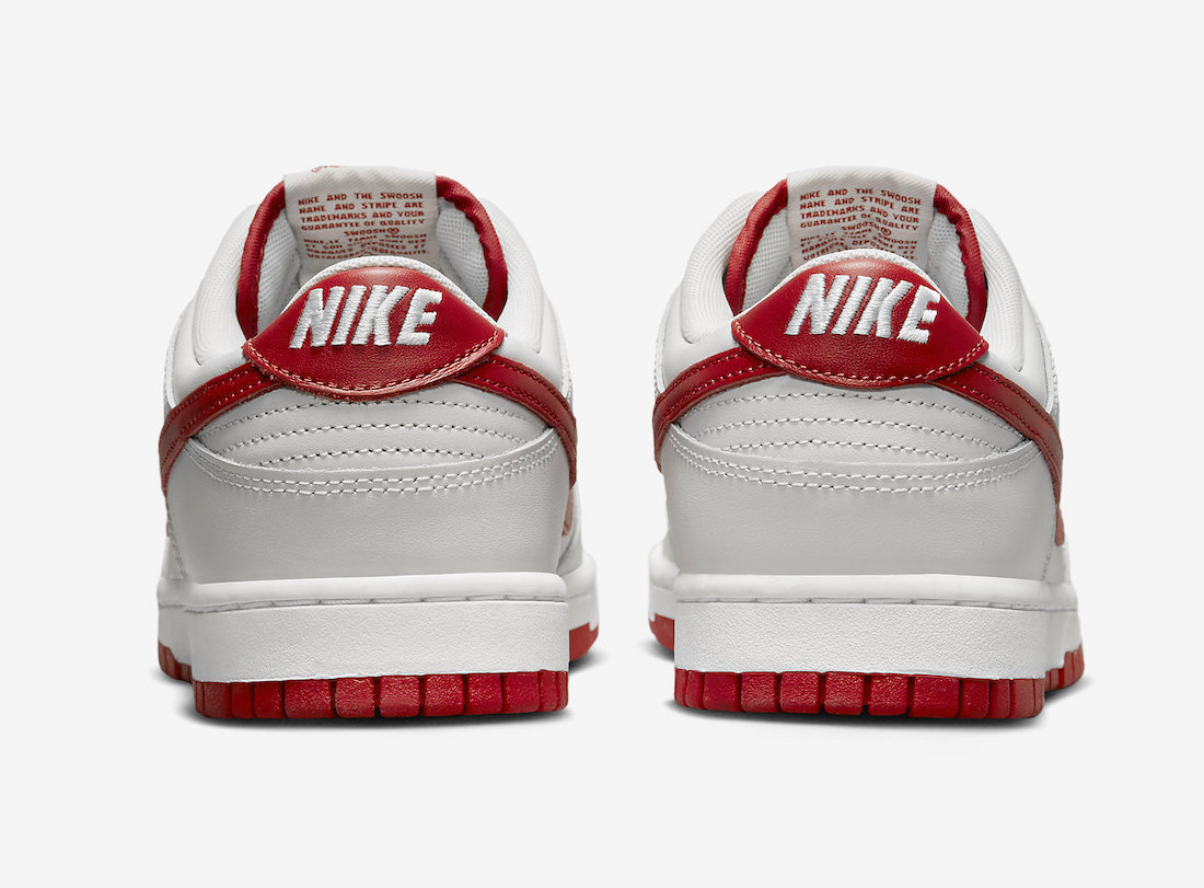 Nike Dunk Low Vast Grey Varsity Red FJ0832-011 Release Date