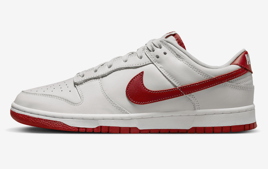 Nike Dunk Low Vast Grey Varsity Red FJ0832-011 Release Date