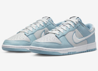 Nike Dunk Low “Worn Blue” with Fleece Swooshes