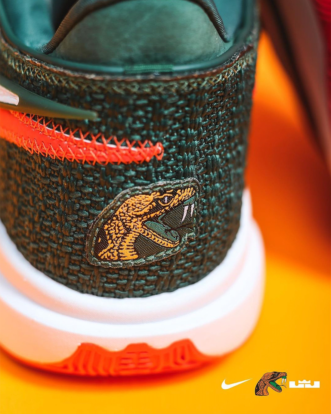 Nike LeBron 20 FAMU PE Heel