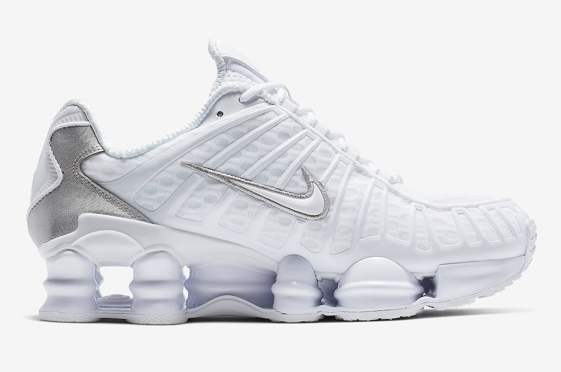 Nike Shox TL White Metallic Silver AR3566-100 Release Date