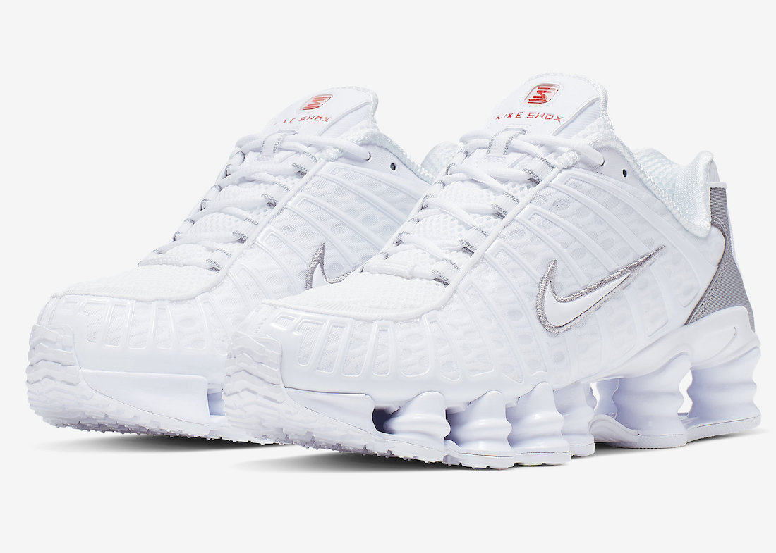 Nike Shox TL White Metallic Silver AR3566-100 Release Date