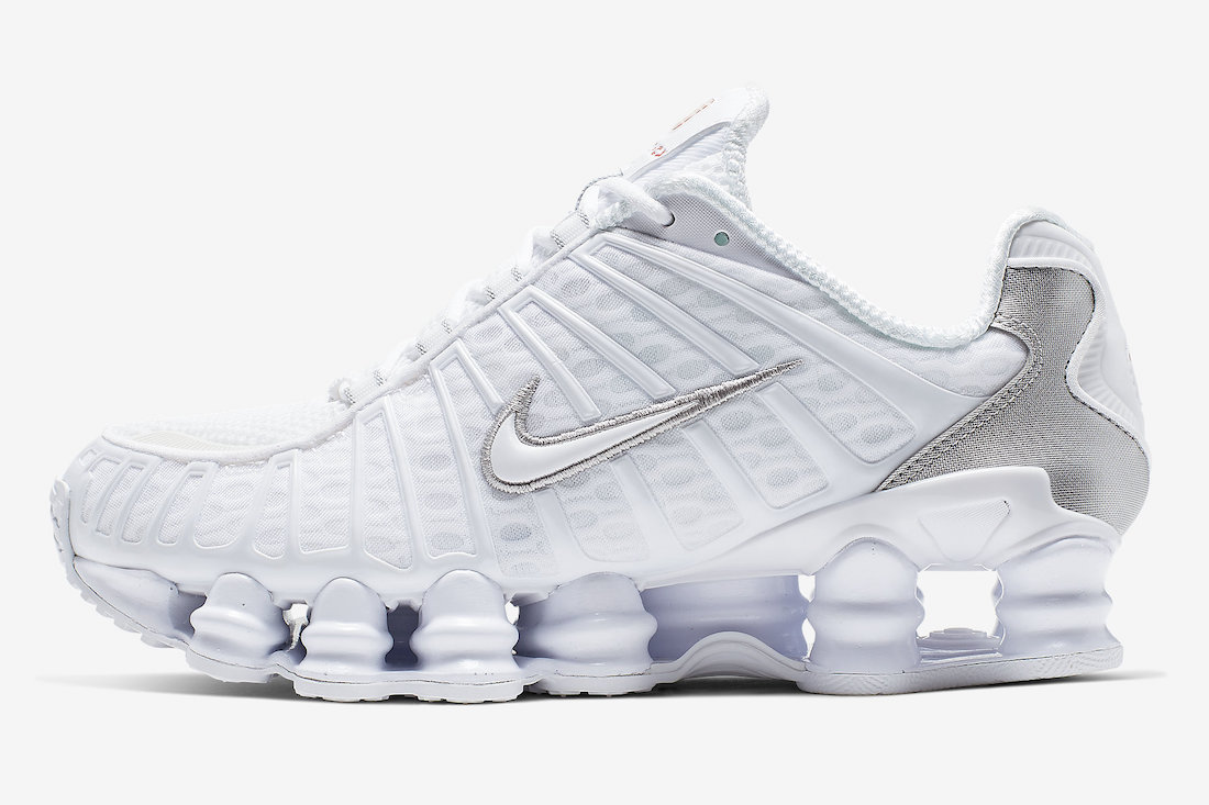 Nike Shox TL White Metallic Silver AR3566-100 Release Date