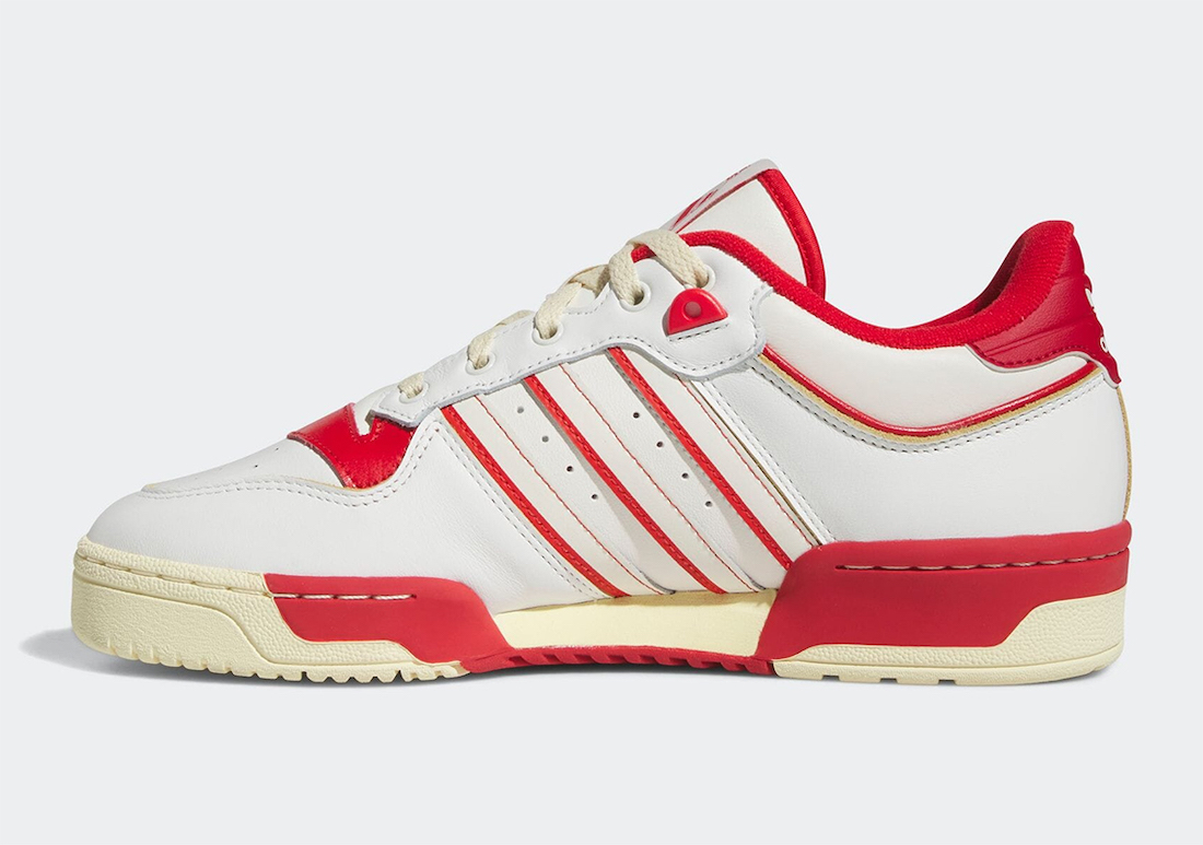 adidas Rivalry Low 86 White Red GZ2557 Release Date Lateral