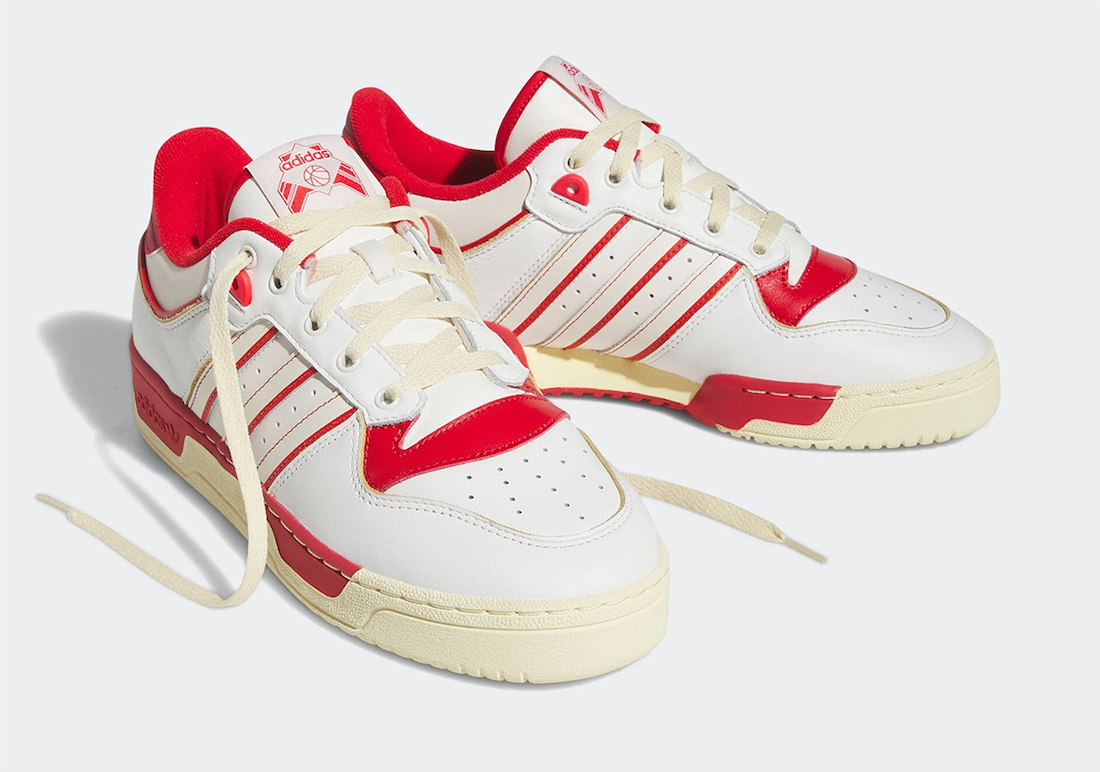 adidas Rivalry Low 86 White Red GZ2557 Release Date Lateral