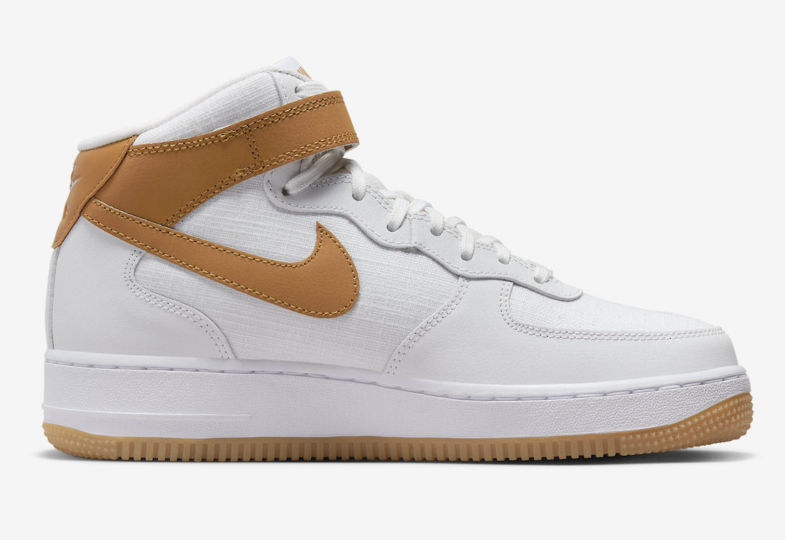 Nike Air Force 1 Mid Summit White Desert Ochre Gum DD9625-102 Release Date