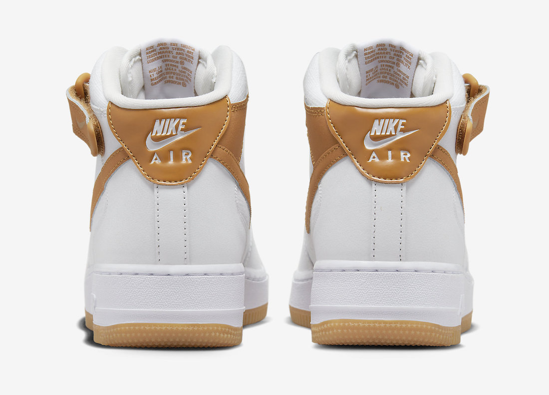 Nike Air Force 1 Mid Summit White Desert Ochre Gum DD9625-102 Release Date