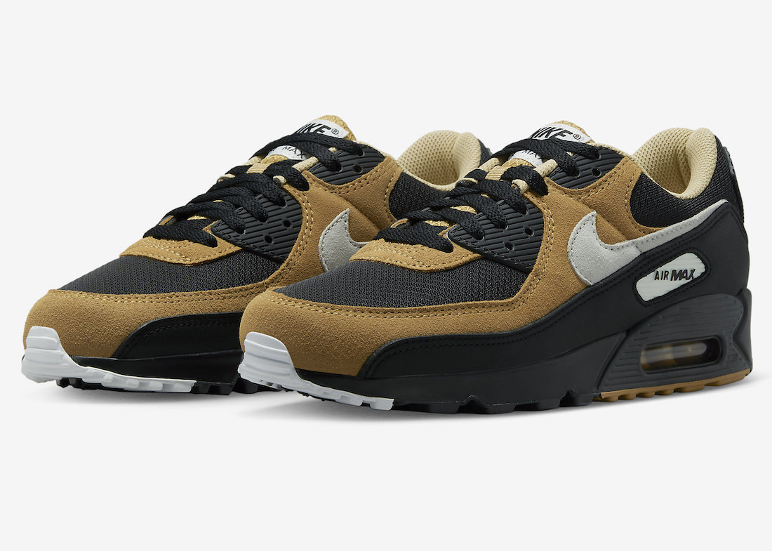 Nike Air Max 90 Black Summit White Elemental Gold DQ4071-003 Release Date