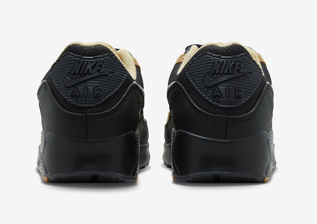 Nike Air Max 90 Black Summit White Elemental Gold DQ4071-003 Release Date