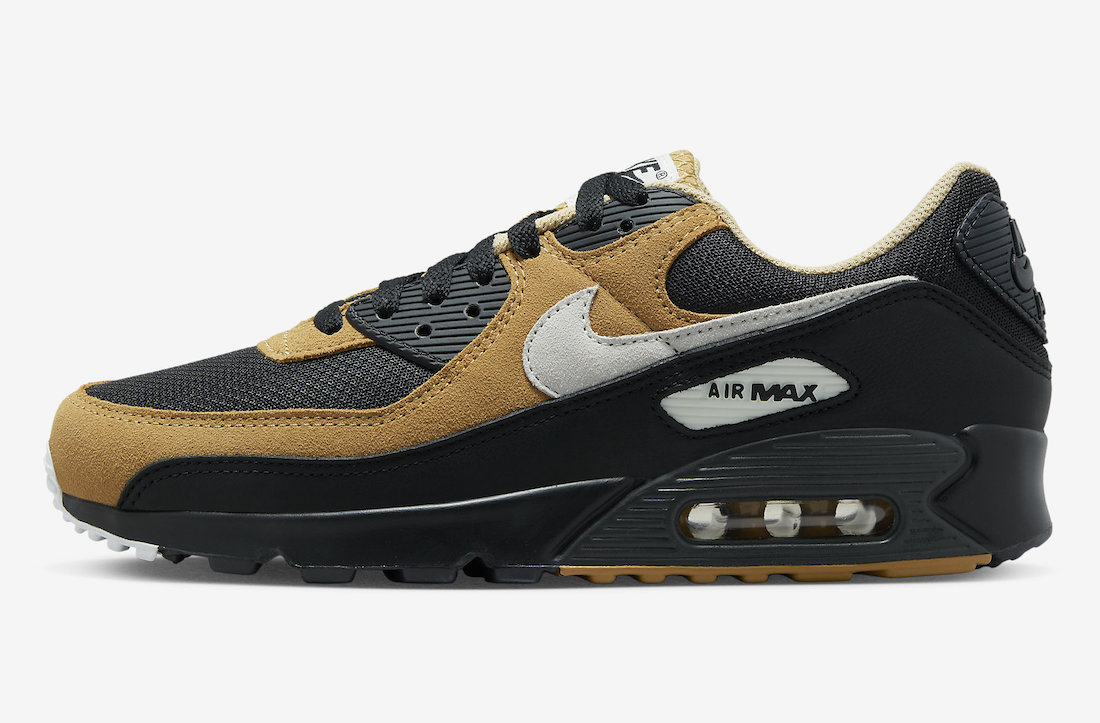 Nike Air Max 90 Black Summit White Elemental Gold DQ4071-003 Release Date