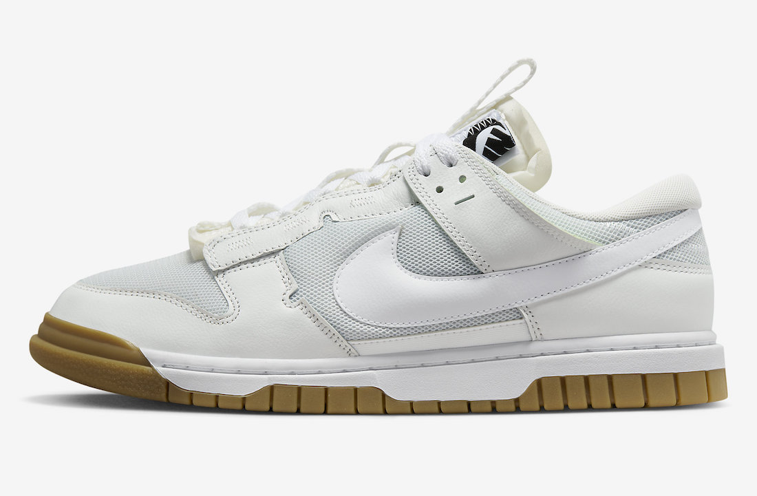耐克Dunk Low重制版 "白胶 "的官方照片 Nike Dunk Low, Nike Dunk, NIKE, Dunk Low, Dunk