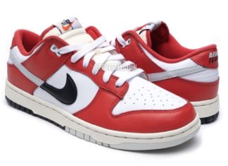 耐克Dunk Low “大学红 “采用分体式设计