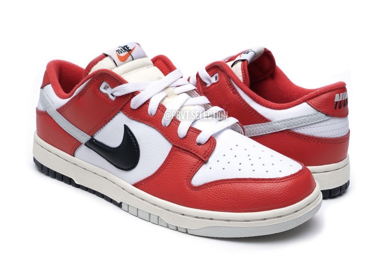 Nike Dunk Low University Red Black Light Silver White DZ2536-600 Release Date