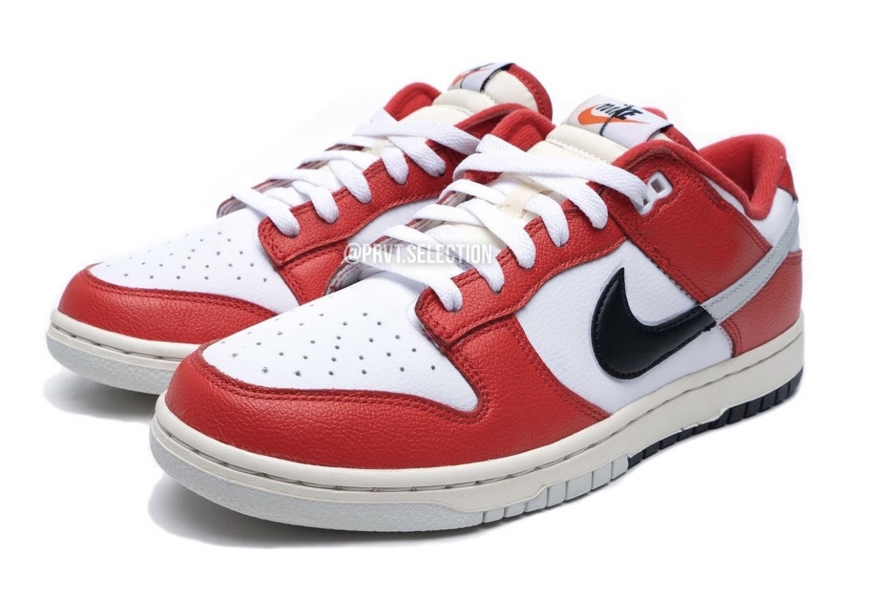 Nike Dunk Low University Red Black Light Silver White DZ2536-600 Release Date