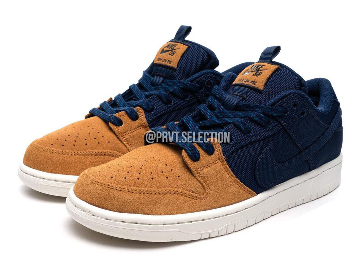 Nike SB Dunk Low Midnight Navy Desert Ochre Sail DX6775-400 Release Date