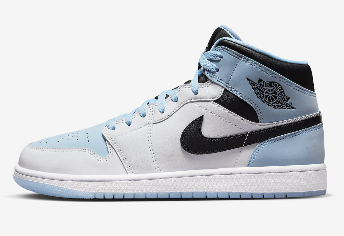 Air Jordan 1 Mid White Black Blue DV1308-104 Release Date