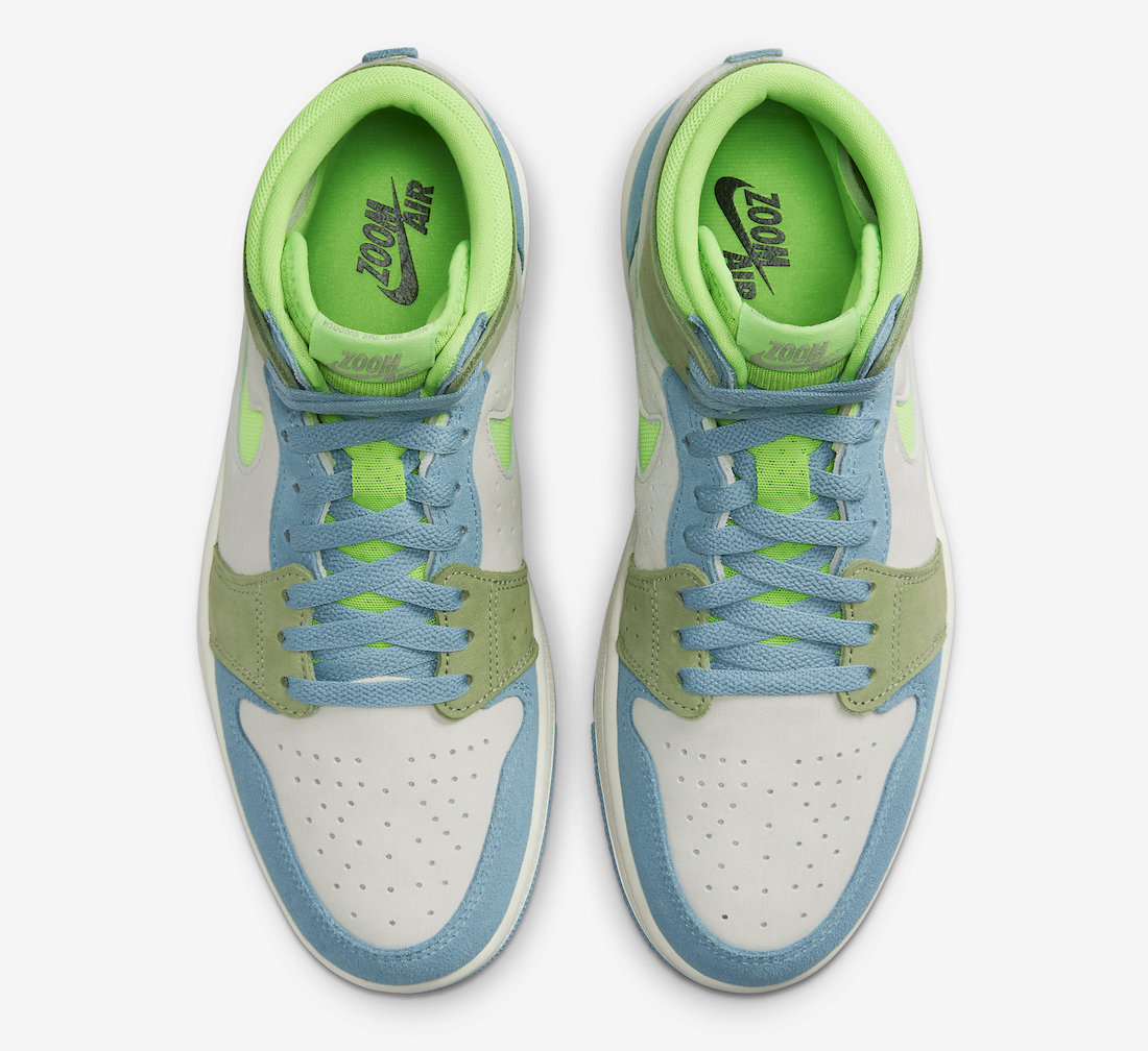 Air Jordan 1 Zoom CMFT 2 Blue Green DV1305-433 Release Date