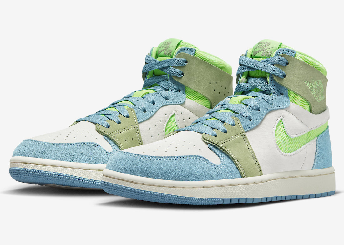 Air Jordan 1 Zoom CMFT 2 Blue Green DV1305-433 Release Date