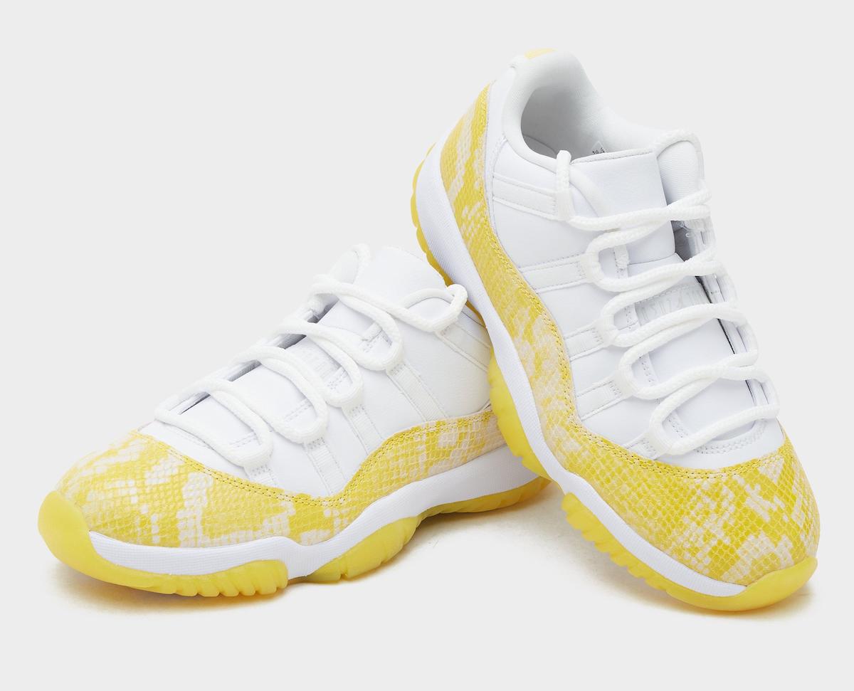 Air Jordan 11 Low Yellow Snakeskin Release Date AH7860-107