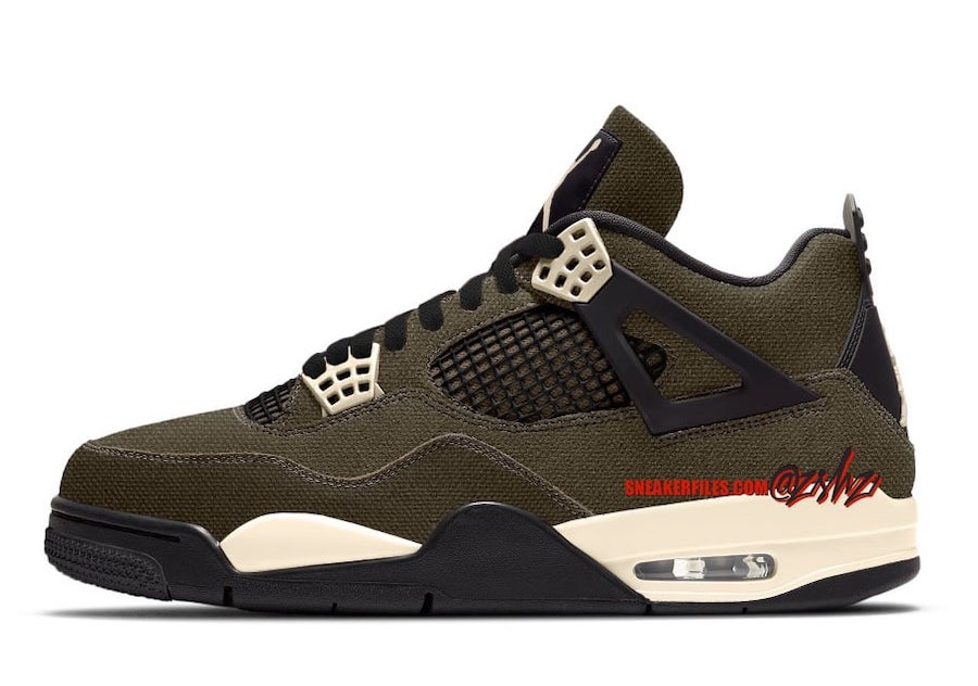 Air Jordan 4 “Olive Canvas” 在2023年假日发布