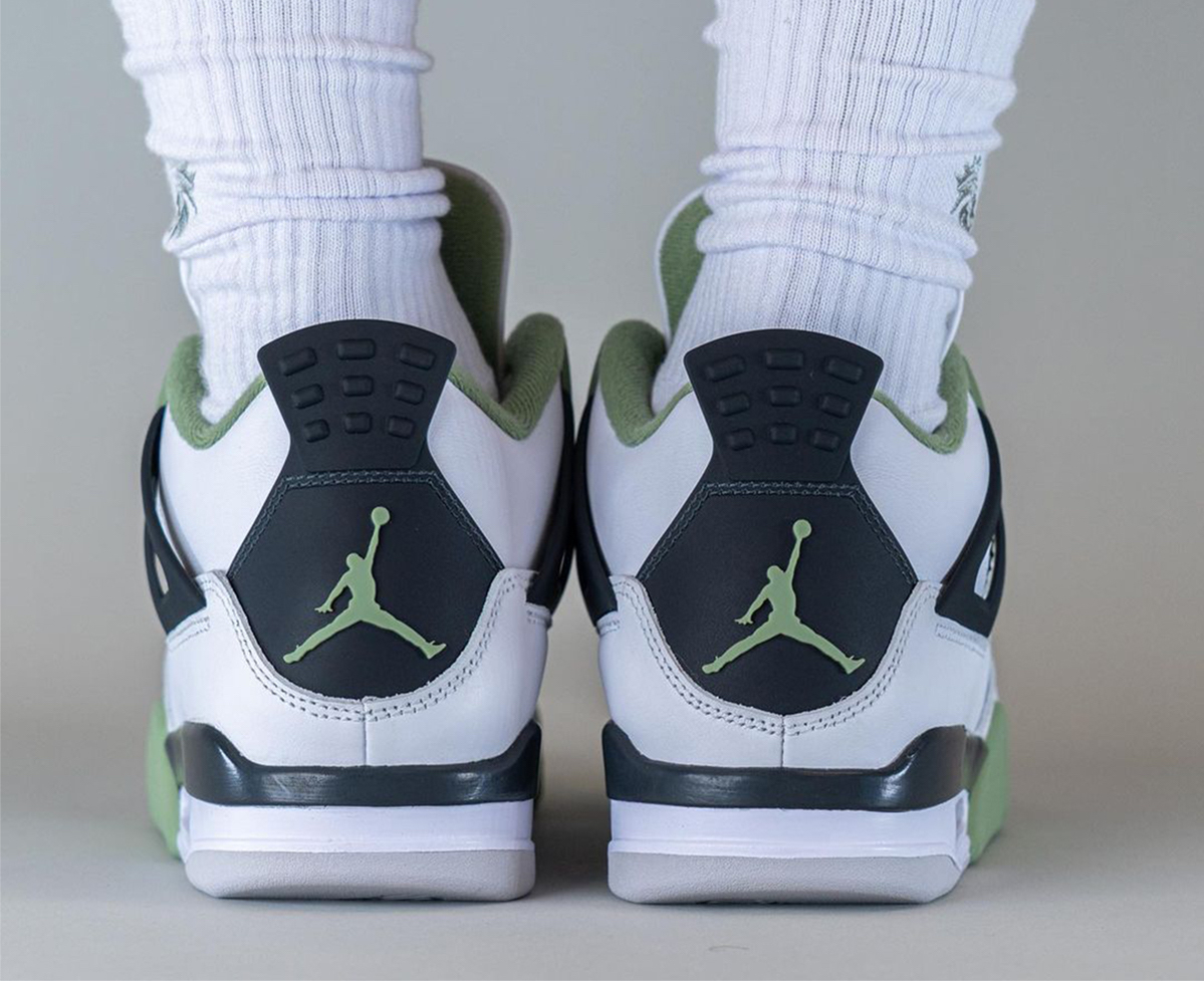 Air Jordan 4 Seafoam AQ9129-103 Release Date On-Feet