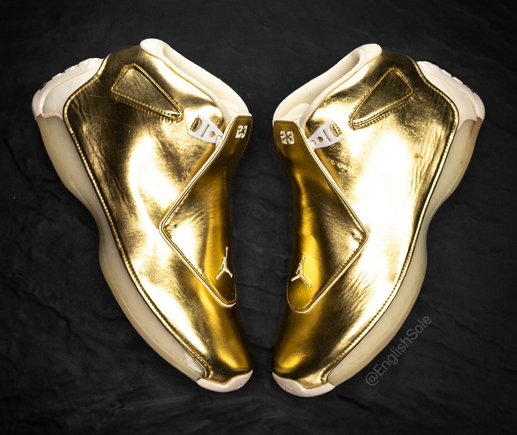 Drake Air Jordan 18 OVO Gold Sample