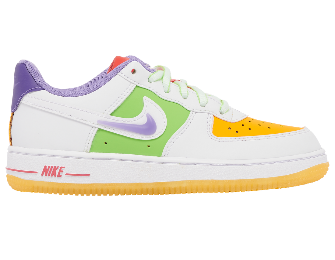 Nike Air Force 1 Low GS White Multi FD1036-100 Release Date