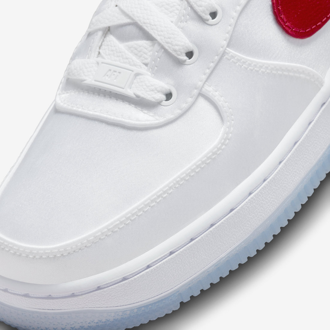 Nike Air Force 1 Low Satin White Red DX6541-100 Release Date