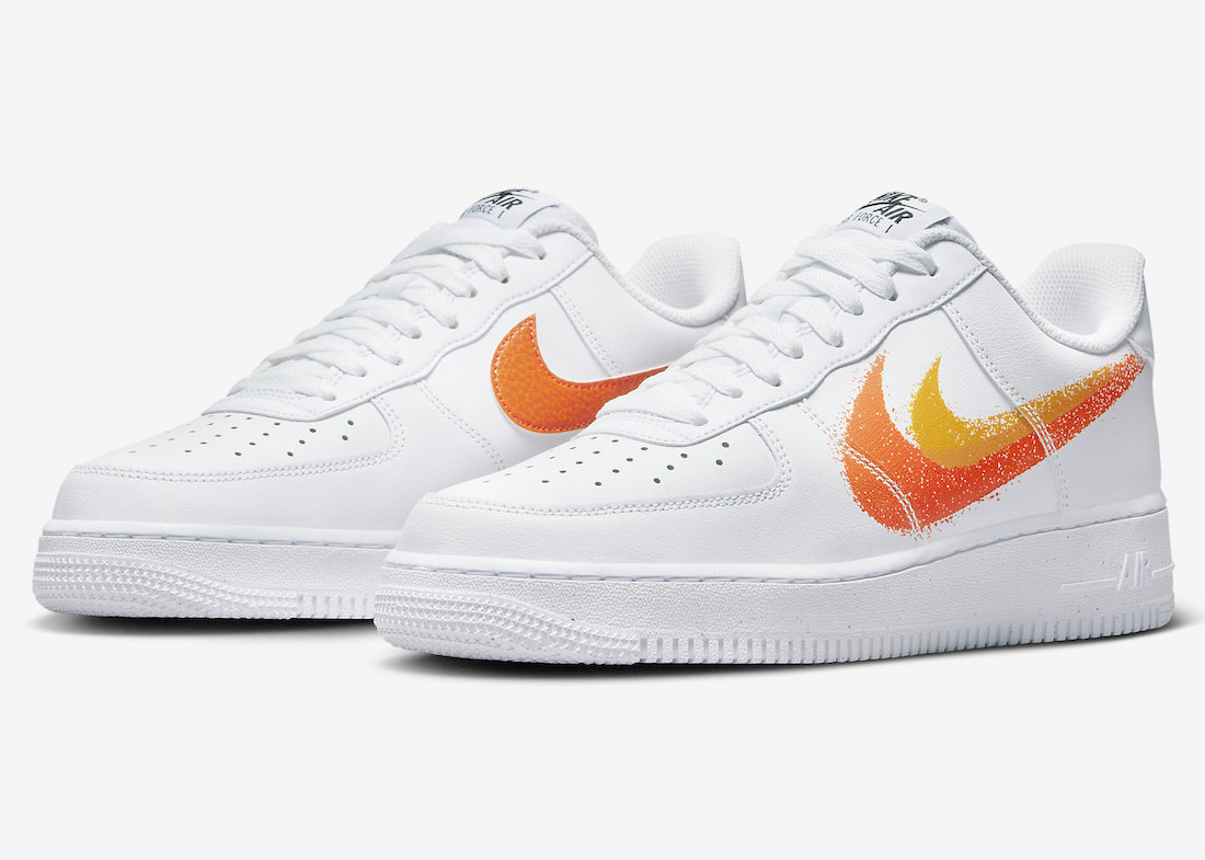 Nike Air Force 1 Low Spray Paint Swoosh FJ4228-100