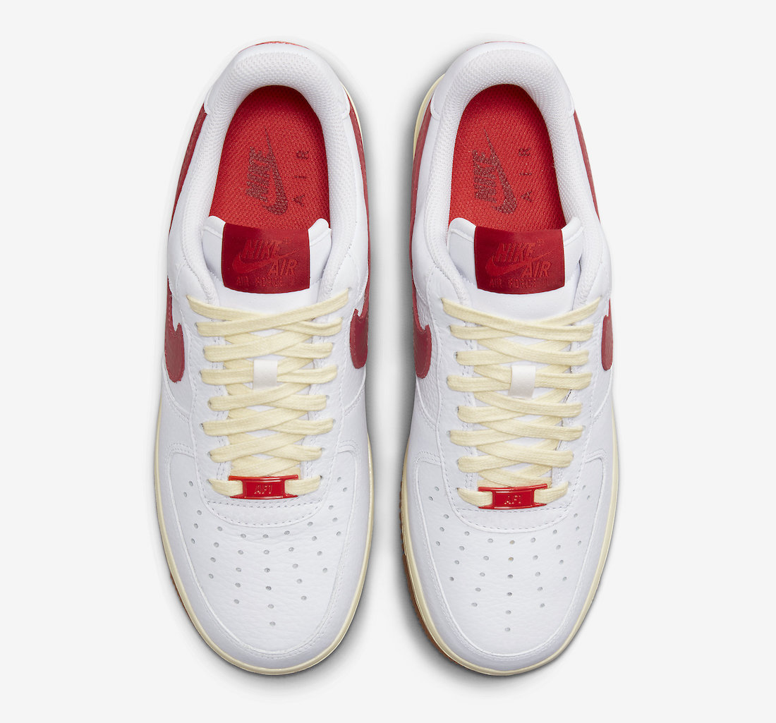 Nike Air Force 1 Low White Red Gum FN3493-100 Release Date