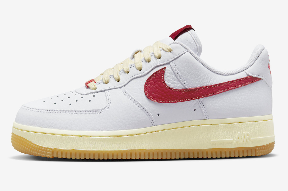 Nike Air Force 1 Low White Red Gum FN3493-100 Release Date