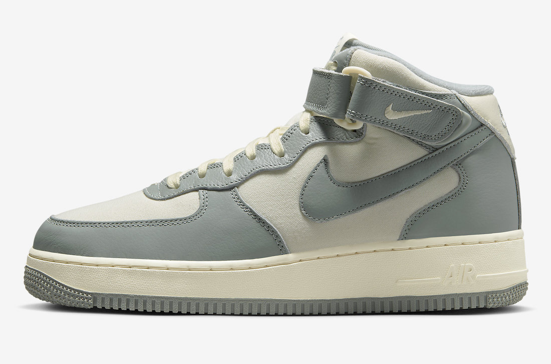 Nike Air Force 1 Mid Mica Green Coconut Milk FB2036-100 Release Date