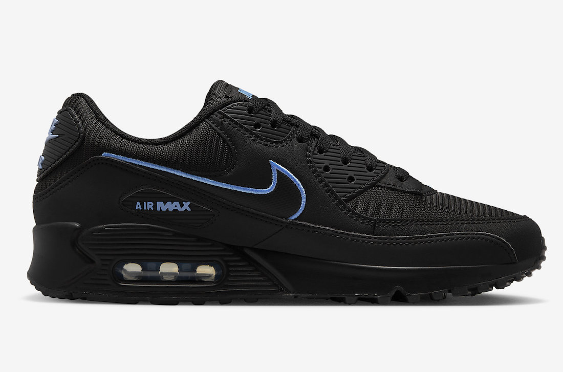 Nike Air Max 90 Black University Blue FJ4218-001 Release Date