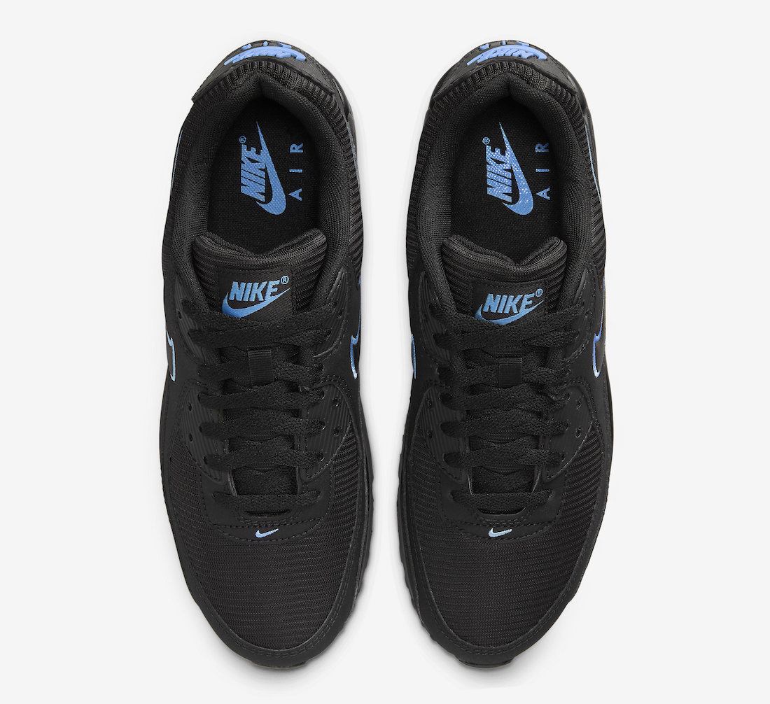 Nike Air Max 90 Black University Blue FJ4218-001 Release Date