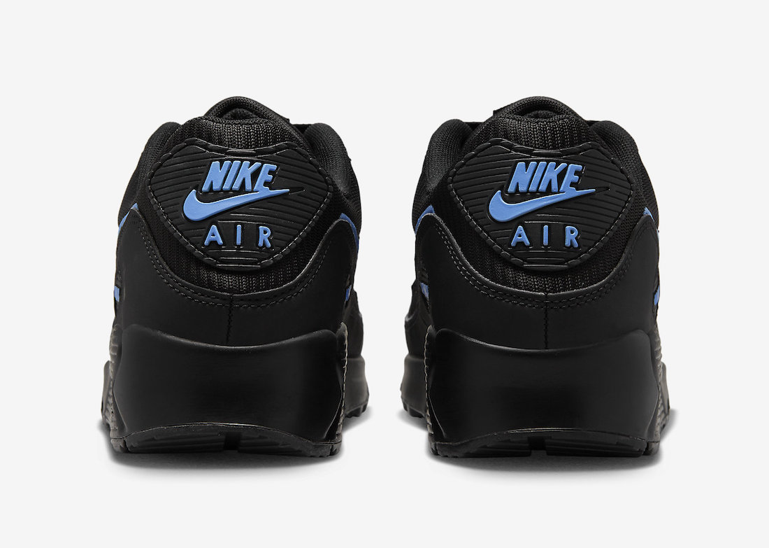 Nike Air Max 90 Black University Blue FJ4218-001 Release Date