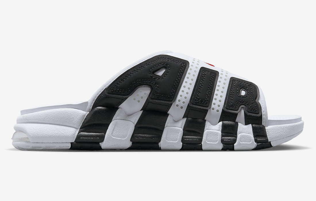 Nike Air More Uptempo Slide White Black FB7815-100 Release Date