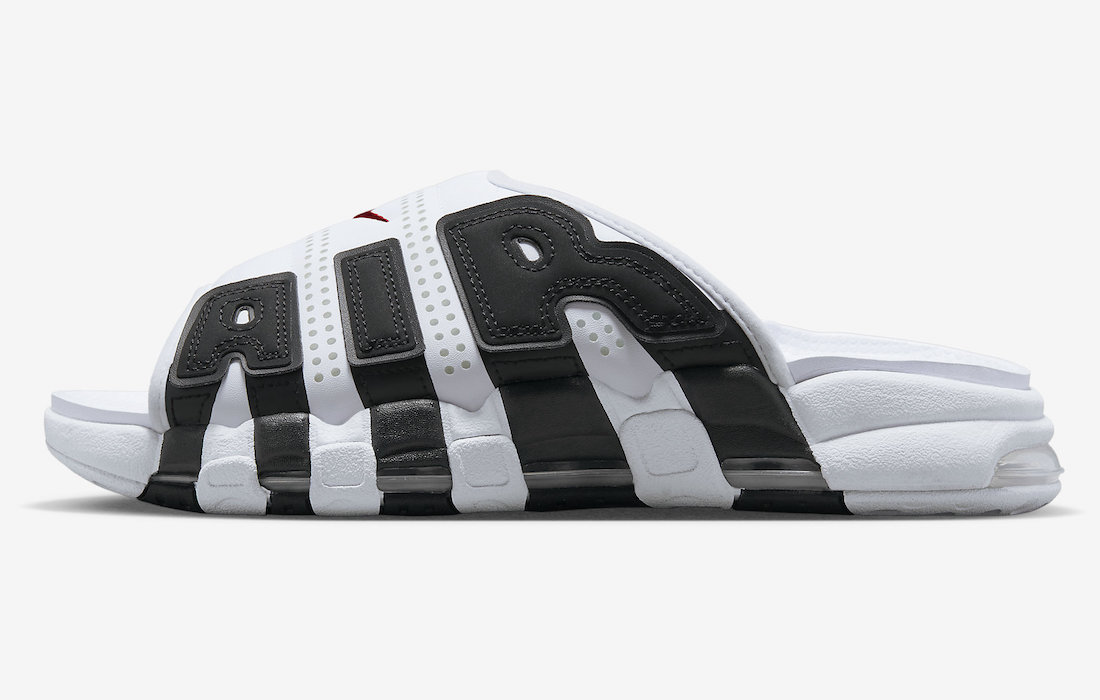 Nike Air More Uptempo Slide White Black FB7815-100 Release Date