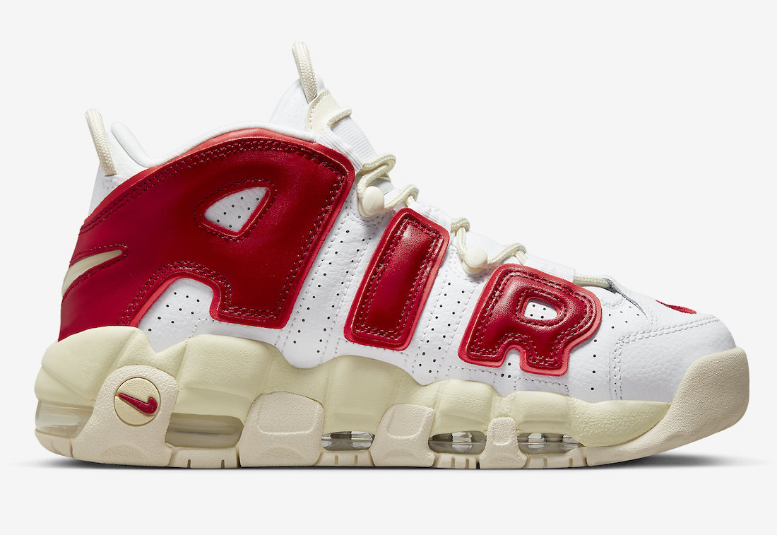 Nike Air More Uptempo White Red FN3497-100 Release Date