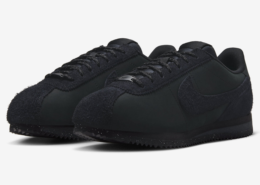 Nike Cortez PRM Triple Black FJ5465-010 Release Date