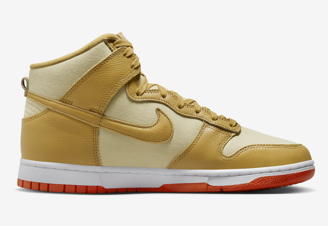 Nike Dunk High Gold Canvas DV7215-700 Release Date