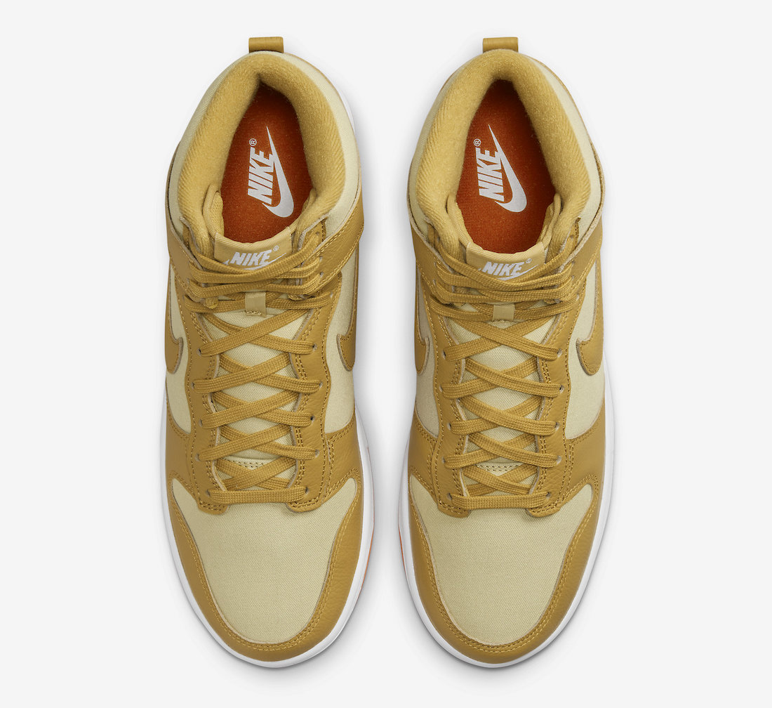 Nike Dunk High Gold Canvas DV7215-700 Release Date