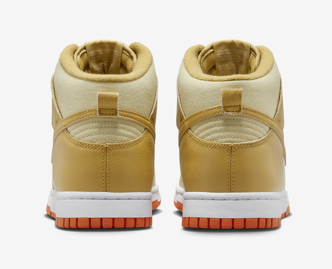 Nike Dunk High Gold Canvas DV7215-700 Release Date