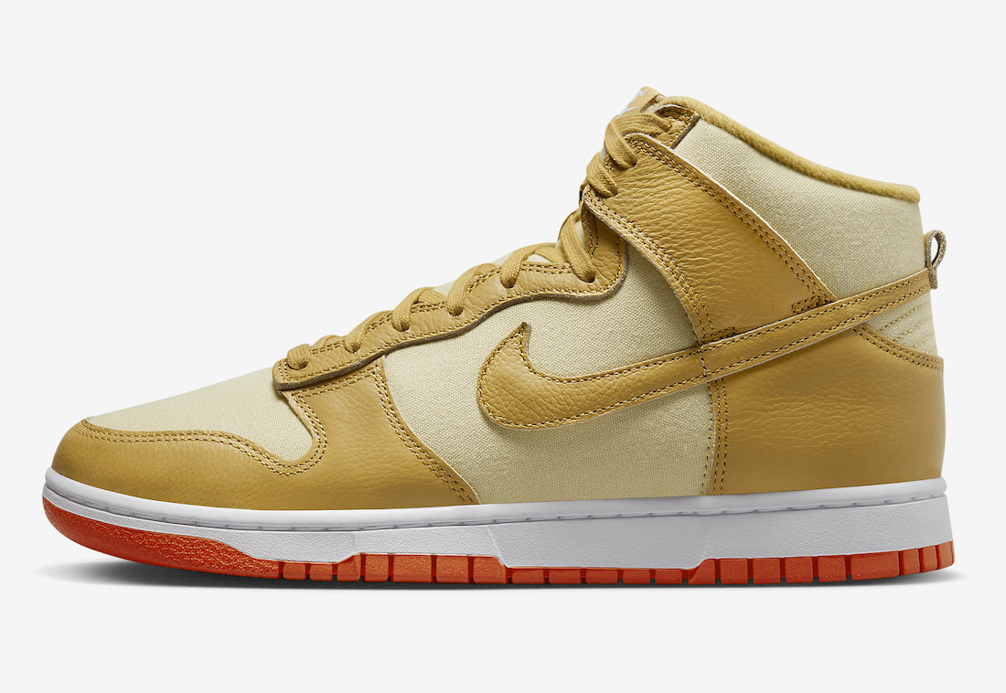 Nike Dunk High Gold Canvas DV7215-700 Release Date